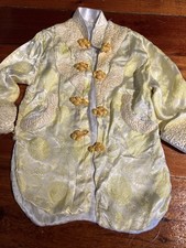 Vintage Child s Silk Kimono Jacket 1960 s Japan Authentic size 5-7
