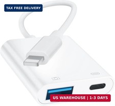 Apple MFi Certified Lightning to USB Camera Adapter for iPhone, iPad to USB3.0