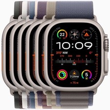 Produktbild - Apple Watch Ultra 2 - 49mm - GPS + Cellular - Titanium - Ocean Armband - Wie Neu