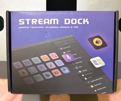 Stream dockStream Dock Streaming Console & Hub customizable LCD Macro keys Conte