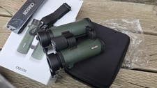 Carson Open Bridge 10x42mm Roof Prism Binoculars, Matte, Green, RD-042
