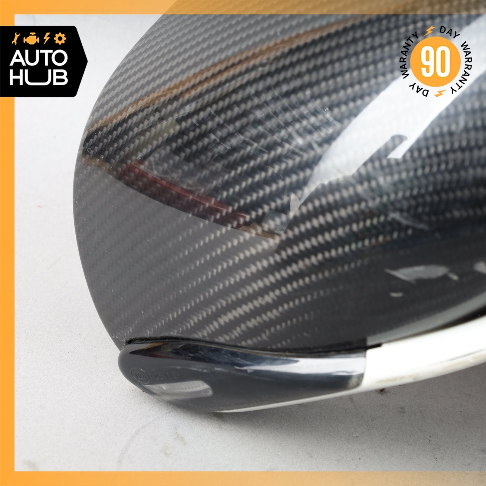 16-20 McLaren 570S 540C 600LT Right Side Rear View Door Mirror Carbon OEM