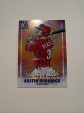 2021 Bowman Chrome Austin Hendrick Dawn of Glory Mojo Refractor #DG-15 Reds