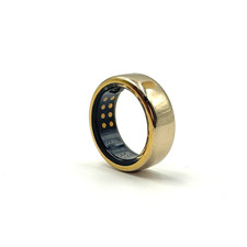 Oura Ring Gen 3 Horizon - Titanium - Size 08 - Gold - HEAVILY SCRATCHED