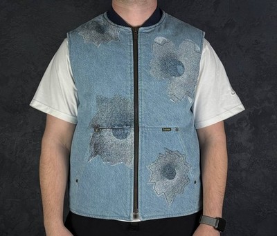 トップス supreme nate lowman workvest Supreme Nate Lowman Work Vest Denim (Large) | eBay