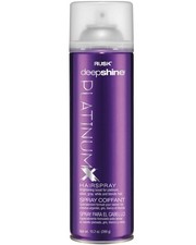 Rusk Deepshine PlatinumX Hairspray, 10 oz