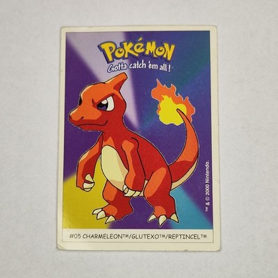 Pokémon Dunkin Boomer Sticker 2000 - Glutexo - Charmeleon #05
