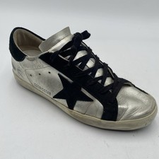 Golden Goose Super Star DONNA 38 sneakers basse argento invecchiate GGDB Italia