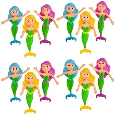 Rhode Island Novelty 12 Bendable Classic Mermaids Toy – Party Favor & Costume