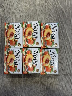 6 Pack!! Royal Nova Fruity Soap Extra Moisturing Peach Scented