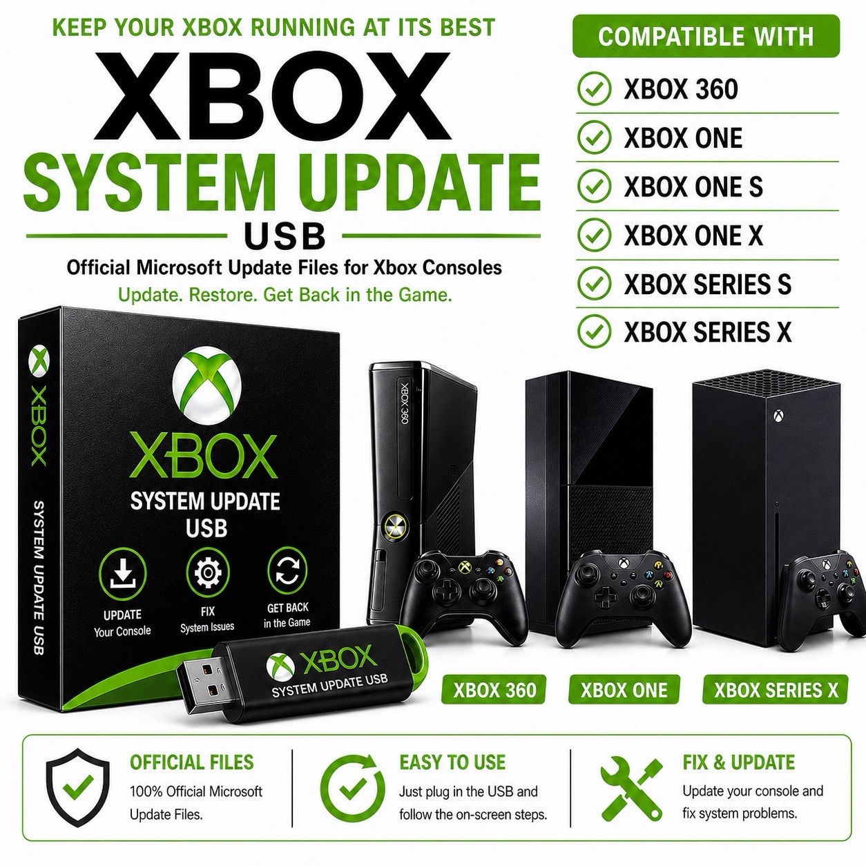 Xbox Series S, X, One, 360 System Update & USB &ndash; Official Firmware MAY 2026