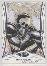 2014 Upper Deck Marvel Premier Character 1/1 Black Panther #12 Auto Sketch nd3