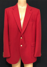 Sterling House Sport Coat Blazer Men's size 46 Red Vintage