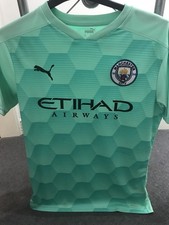 Image of Puma Manchester City Goalkeeper Shirt 2020/20 Size Medium Men’s