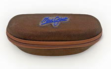 Maui Jim Eyeglasses Sunglasses Case Brown Zip Around Clamshell Semi Hard Clip