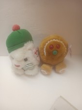 Lot Of 2 VTG Swibco Limited Edition Christmas Holiday Puffkins Plush