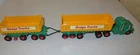 LESNEY/MATCHBOX,KING SIZE #K-16 DODGE TRACTOR, W/2 K-16 FRUEHAUF TIPPERS,DODGE