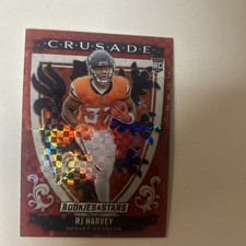 2025 Panini Rookies & Stars - Crusade RJ Harvey #26 Red Plaid (RC)