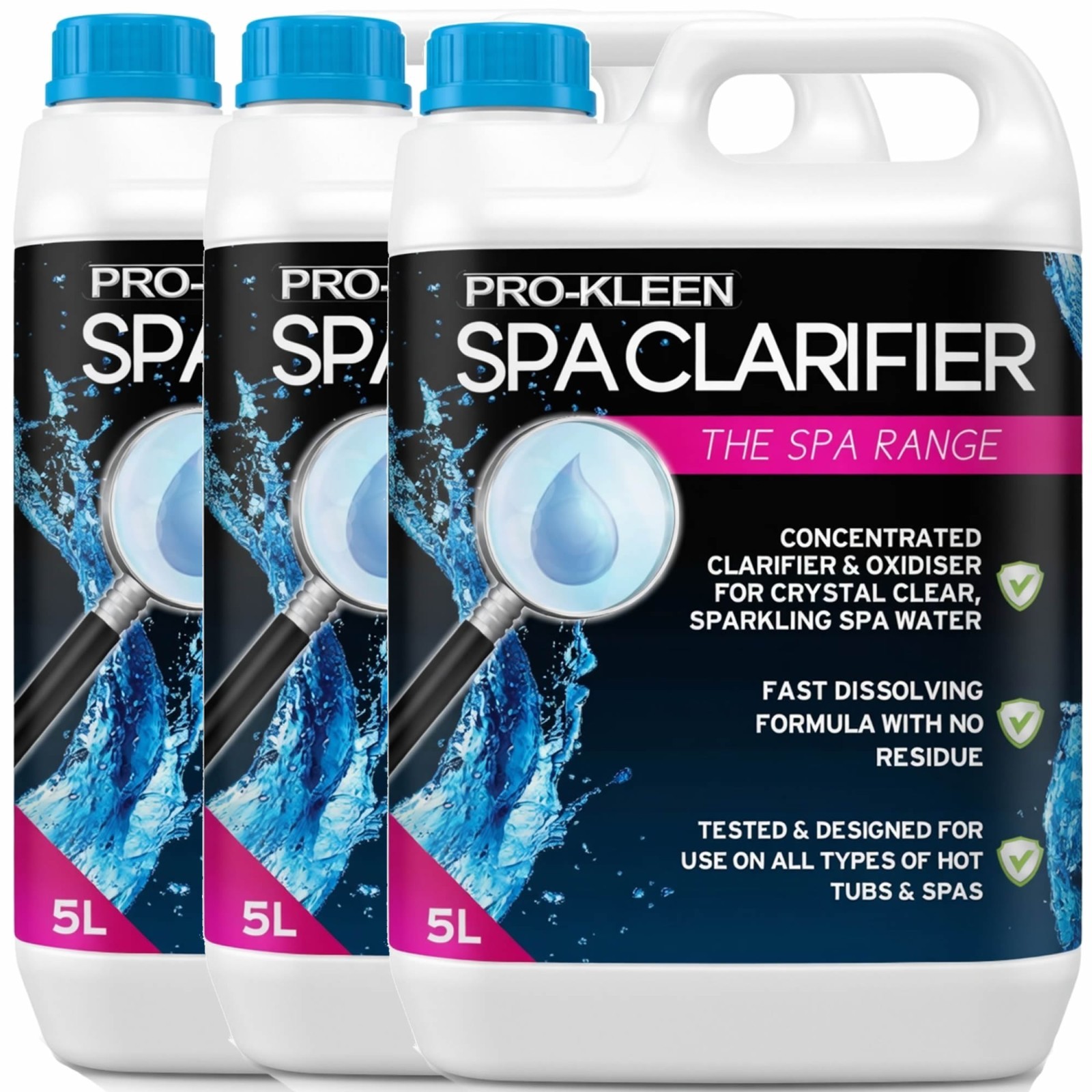 ProKleen Hot Tub Spa Clarifier Whirlpool Cleaning Chemical Clear Water  15L