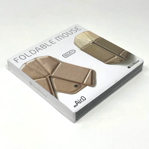OriMouse myAir.0 Origami-style portable mouse Wireless Champagne color Japan New