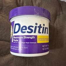 Desitin Maximum Strength Diaper Rash Paste 16oz with 40 Zinc Oxide for Babies