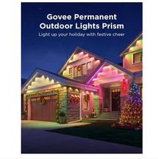 Govee Permanent Outdoor Lights Prism - 100+ Scene Modes, IP68 Waterproof, White
