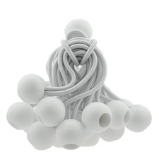 Bungee Ball Elastic Cord White Loop Shock Cords Easy Fix Ties Tarp Tent Canopy