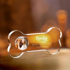 Personalize Pet Memorial Gift for Loss of Dog Pet Remembrance Custom Acrylic Cat