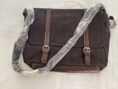 Special Edition Rugged Banana Republic Dark Brown Canvas/ Leather