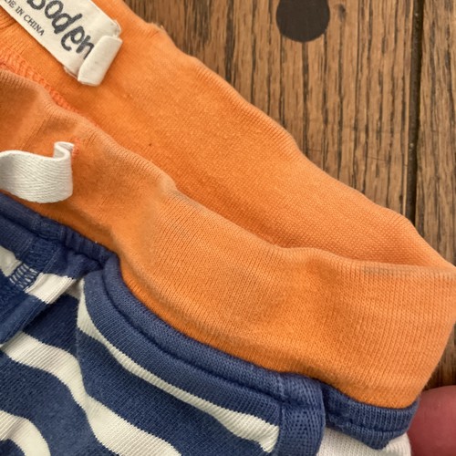 Mini Boden Boys Size 8 Striped Baggies Blue Orange Cotton Baumwolle - Picture 6 of 8