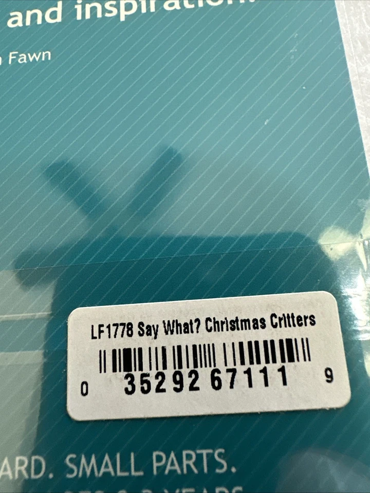 Lawn Fawn Say What? Estampillas transparentes de artesanos de Christmas Critters Foto 3 de 3