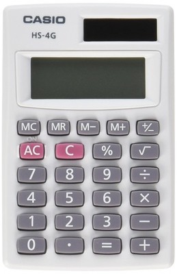 Portable 8 Digit Solar Calculator with Protective Hard Case Independent Memory