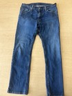 Levi's 501 Original Straight Fit Jeans Men 32x29 Blue Logo Medium Wash Zip — photo 2