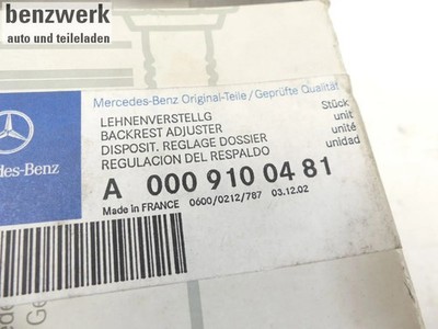 Mercedes Atego Repsatz Verstellung Rückenlehne Fahrersitz NEU NOS 0009100481  