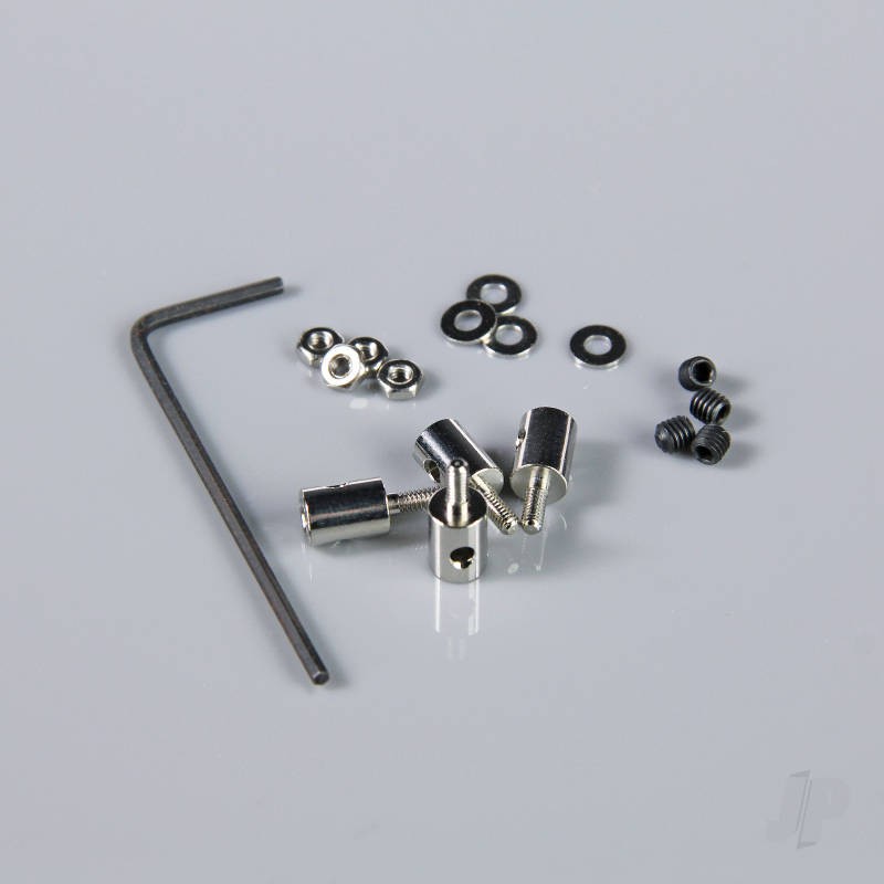 JP Adjustable 2mm Pushrod Connector (4 pcs) For RC Model Plane