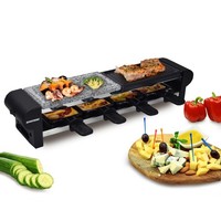 4Er Raclette FüR 4 | Miniraclette | Steinplatte | Emailliert Thurga