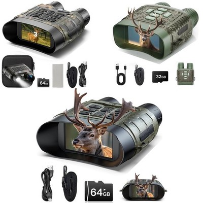Full Color Night Vision Goggles,112 MP 4K Night Vision Binoculars 5000mAh & 64GB