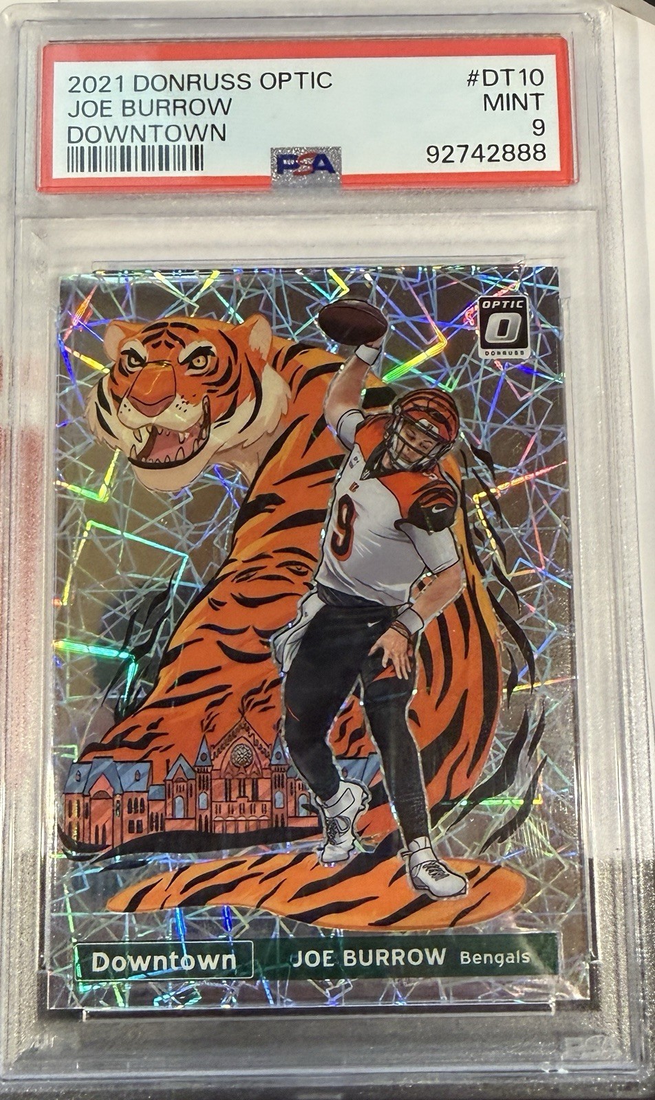 2021 Panini Donruss Optic - Downtown Joe Burrow #DT-10