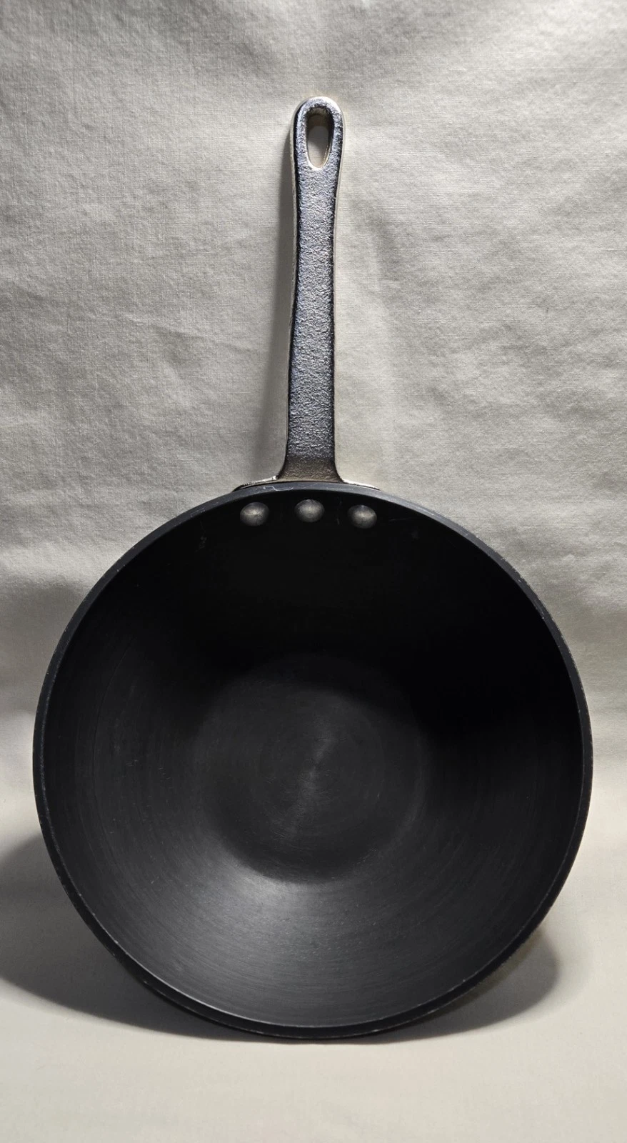 Commercial Aluminum Cookware Anodized Wok Pan Pot G175HC 8.75" Good Condition