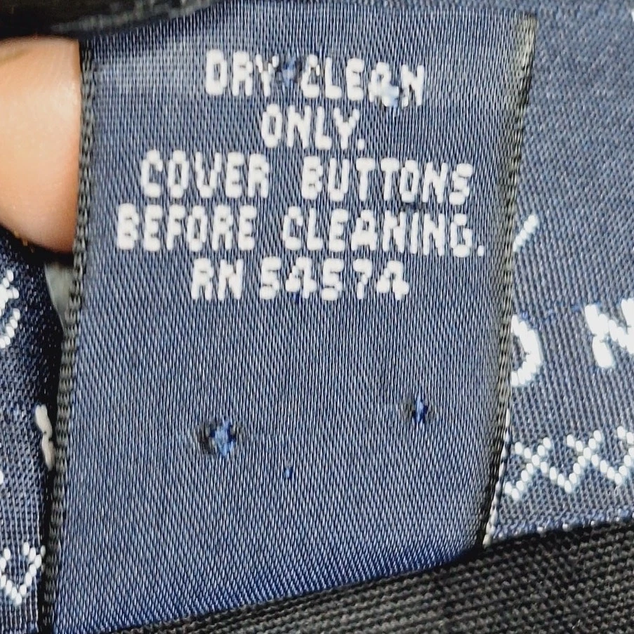 Винтажный ограниченный негабаритный блейзер куртка льняной смеси средний 90-х минималистский - Изображение 4 из 4