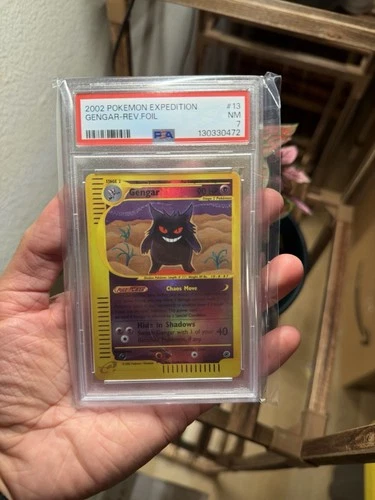 Pokemon TCG Gengar Rev Holo Expedition PSA 7