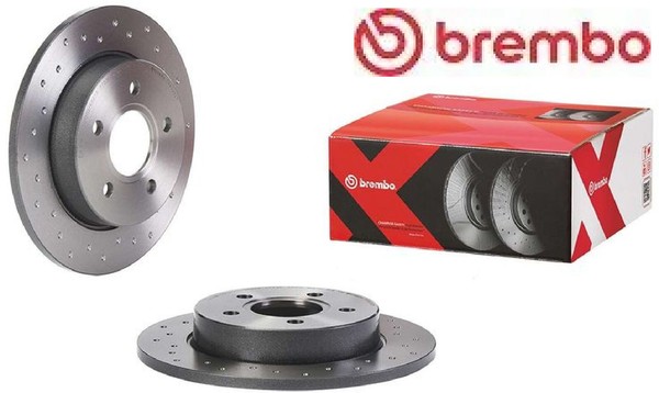 2X Bremsscheibe Brembo 08.A029.2X 2 Bremsscheiben Hinterachse Hinten FüR Ford-image
