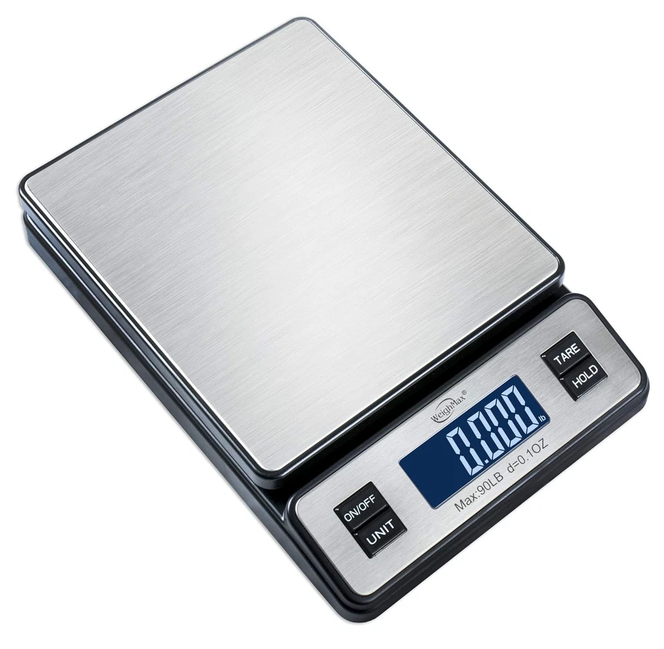 Durable Shipping Scale with Tare Function - 90 LB Stainless Steel Digital Scale - Image 4 of 4