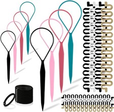 Hair Braiding Tools, Topsy Tail and French Braiders for Ponytail DIY Hair