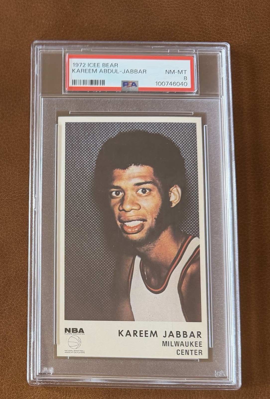 1972 Icee Bear - Kareem Abdul-Jabbar - PSA 8