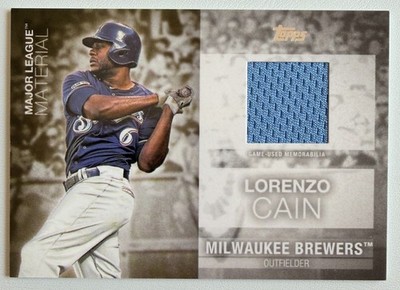 Lorenzo Cain 2020 Topps Baseball Series One Major League Patch  #MLM-LC Brewers