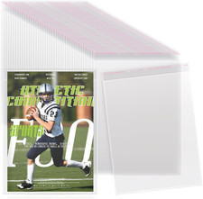80 Pcs Magazine Protectors for Collectors Clear Plastic Magazine Sleeves 9.25 X