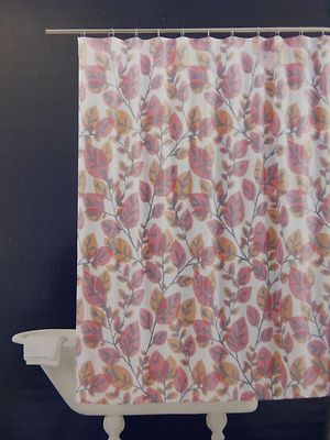 RE Room Essentials Coral Vine Fabric Shower Curtain 72'' x 72'' NIP