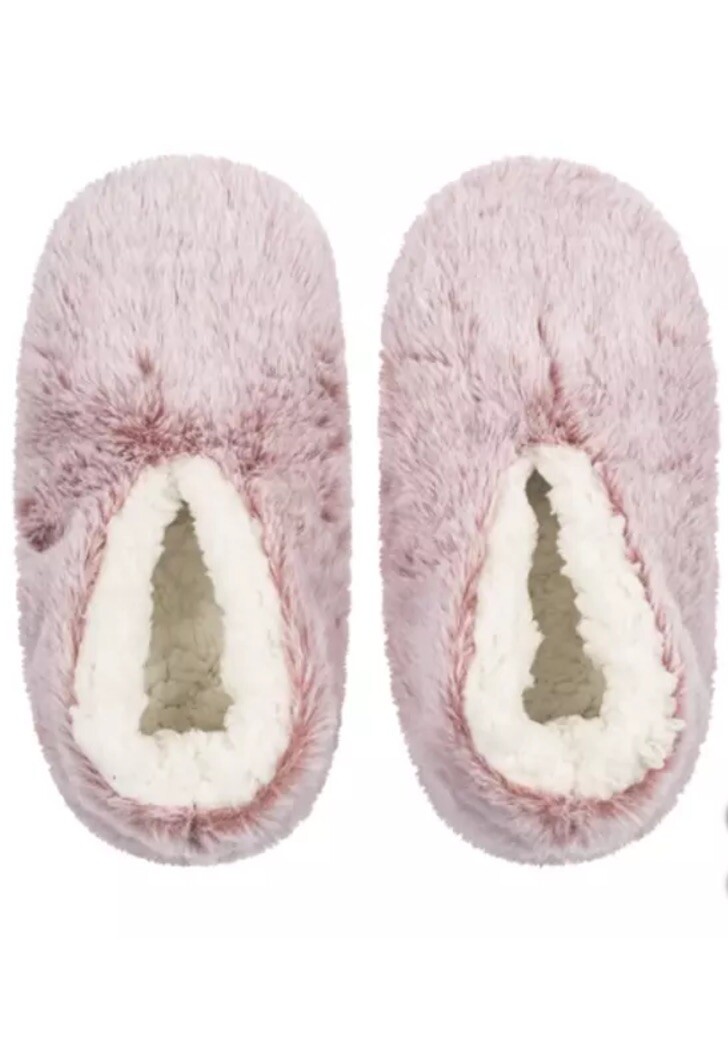 SAOLA NUOVE calze ciabatte donna peluche ROSA Limone TAGLIA: S M solo 1 sinistra