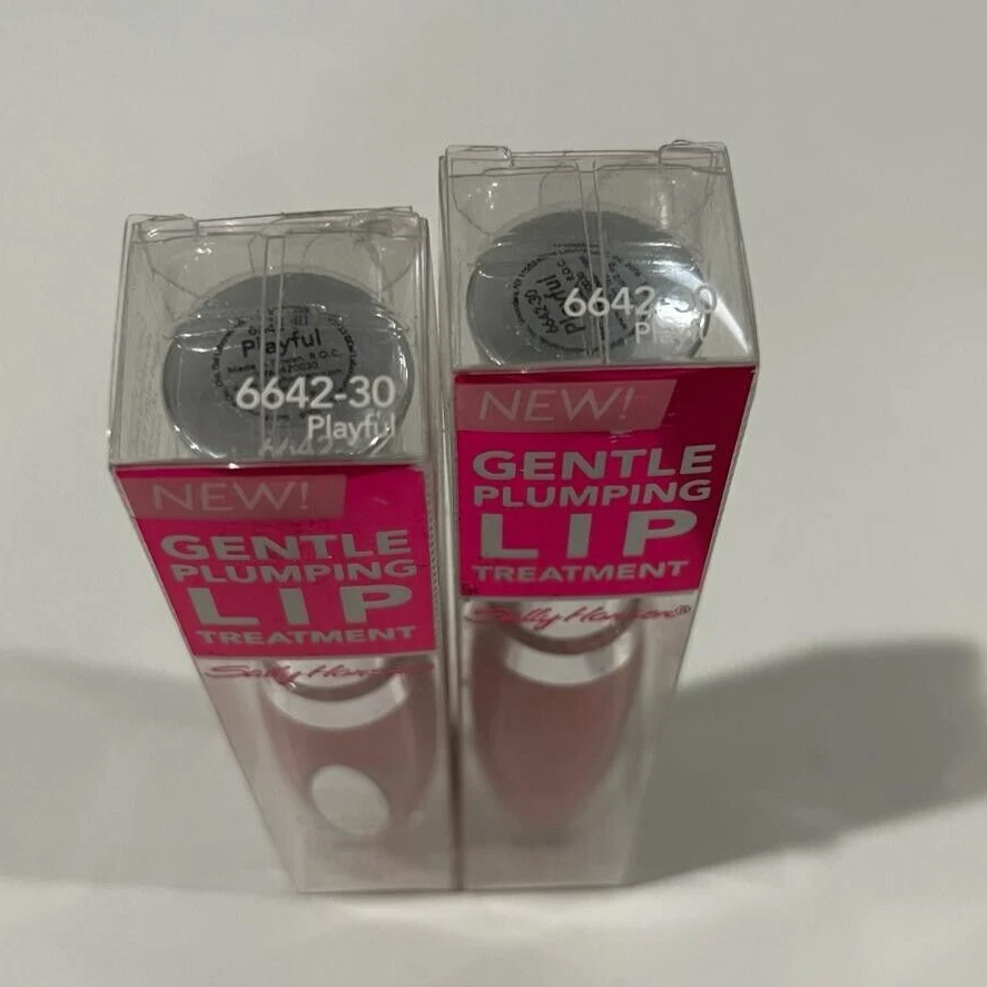 2 ШТУКИ САЛЛИ ХАНСЕН НЕЖНЫЙ ПУХЛЫЕ ГУБЫ ЛЕЧЕНИЕ 6642-30 ИГРИВЫЙ .32 УНЦИЙ NIB - Изображение 3 из 3